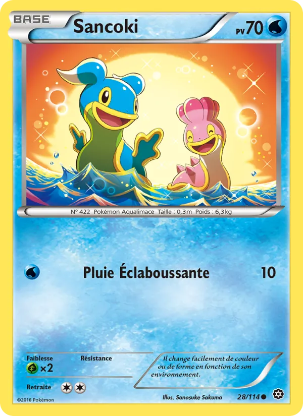 Carte Pokémon Sancoki de l'extension Offensive Vapeur