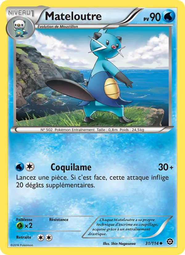 Carte Pokémon Mateloutre de l'extension Offensive Vapeur