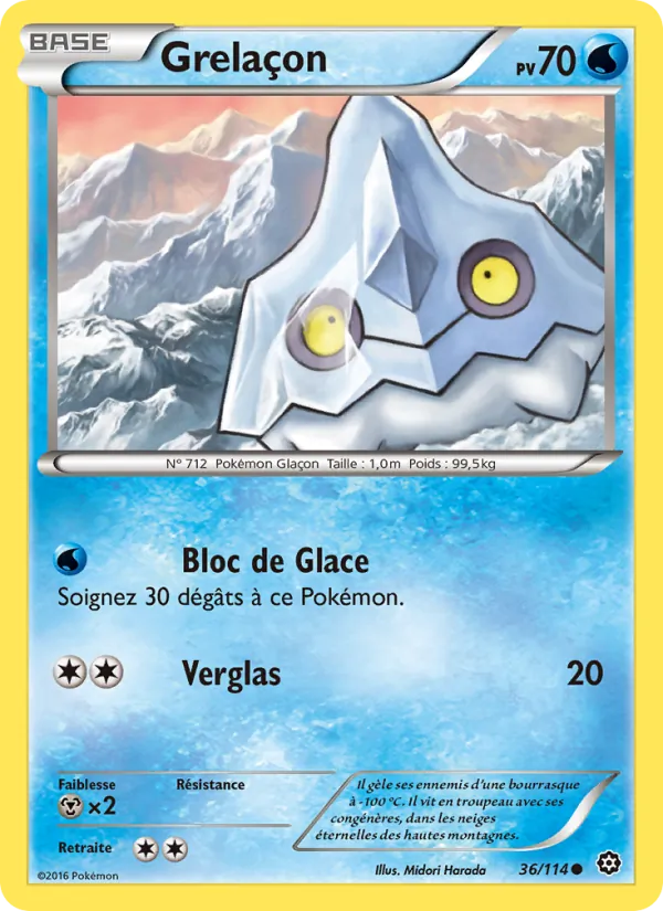 Carte Pokémon Grelaçon de l'extension Offensive Vapeur