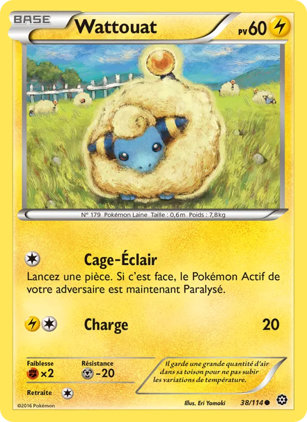 Carte Pokémon Wattouat de l'extension Offensive Vapeur