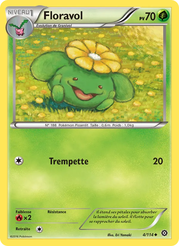 Carte Pokémon Floravol de l'extension Offensive Vapeur