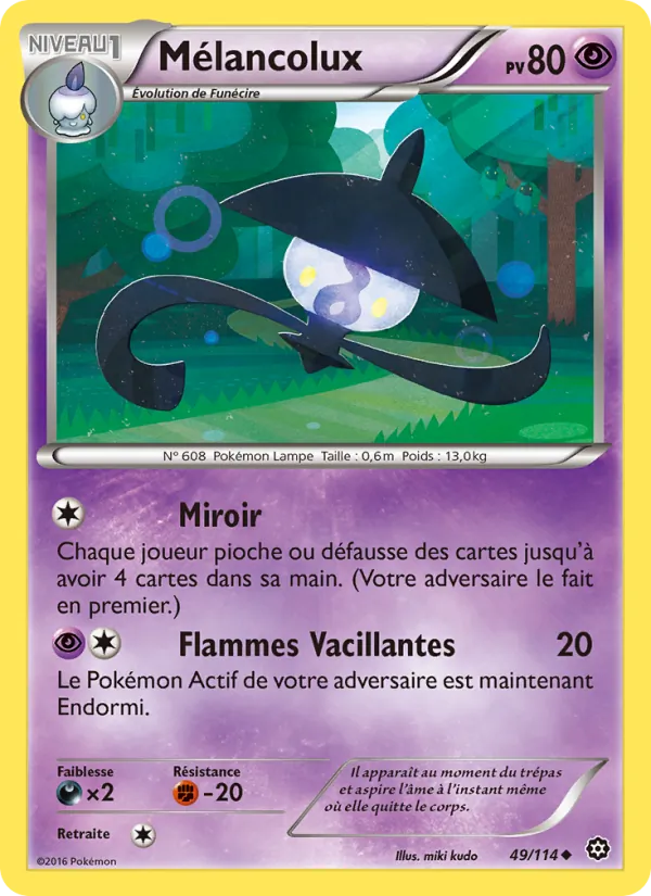 Carte Pokémon Mélancolux de l'extension Offensive Vapeur