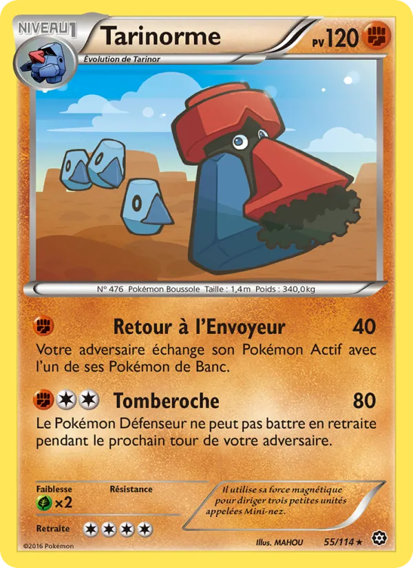 Carte Pokémon Tarinorme de l'extension Offensive Vapeur