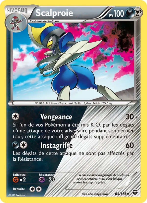 Carte Pokémon Scalproie de l'extension Offensive Vapeur