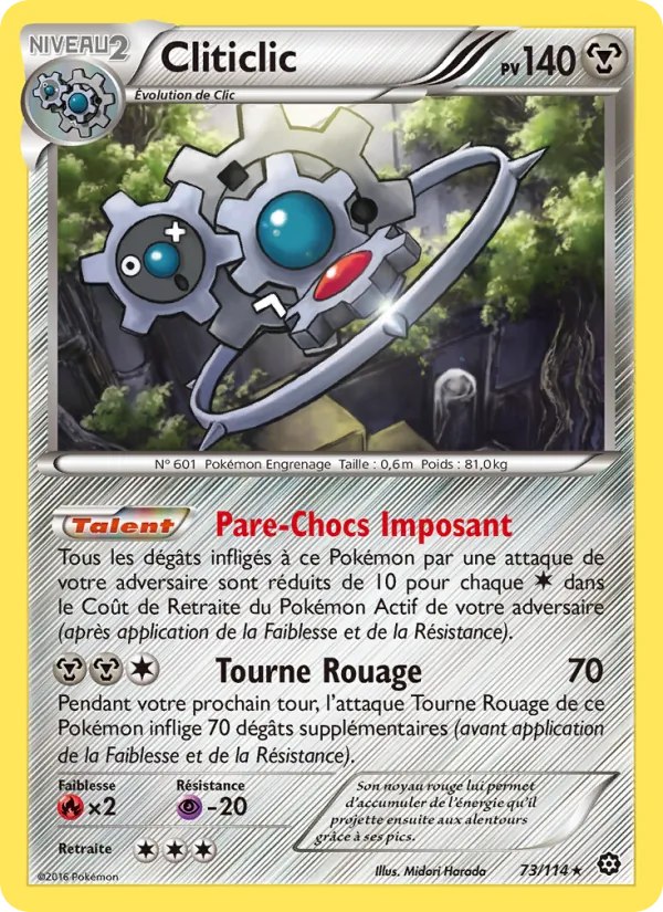 Carte Pokémon Cliticlic de l'extension Offensive Vapeur