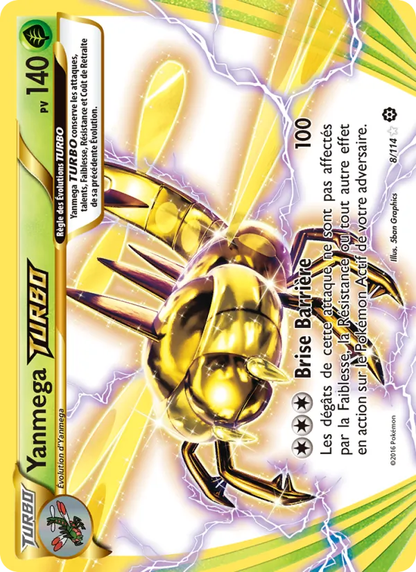 Carte Pokémon Yanmega TURBO de l'extension Offensive Vapeur