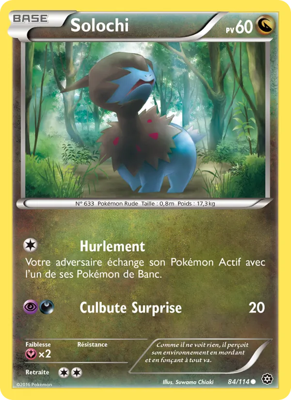 Carte Pokémon Solochi de l'extension Offensive Vapeur