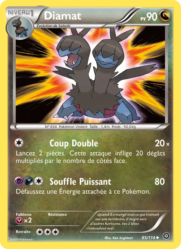Carte Pokémon Diamat de l'extension Offensive Vapeur