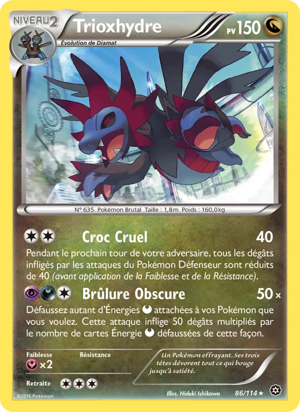 Carte Pokémon Trioxhydre de l'extension Offensive Vapeur