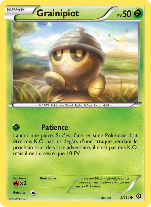Carte Pokémon Grainipiot de l'extension Offensive Vapeur