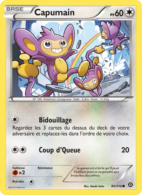 Carte Pokémon Capumain de l'extension Offensive Vapeur