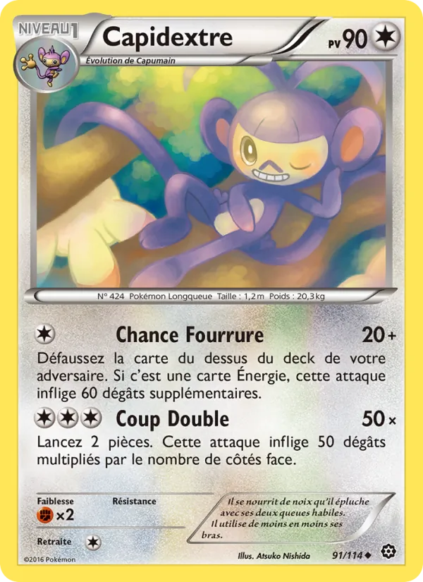 Carte Pokémon Capidextre de l'extension Offensive Vapeur