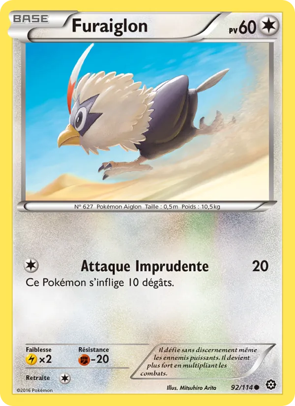 Carte Pokémon Furaiglon de l'extension Offensive Vapeur