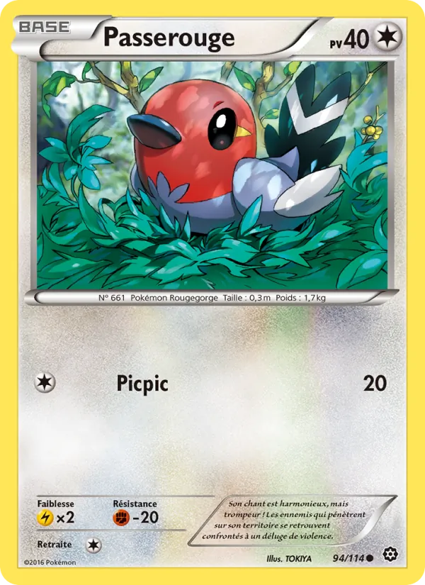 Carte Pokémon Passerouge de l'extension Offensive Vapeur