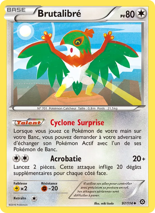 Carte Pokémon Brutalibré de l'extension Offensive Vapeur