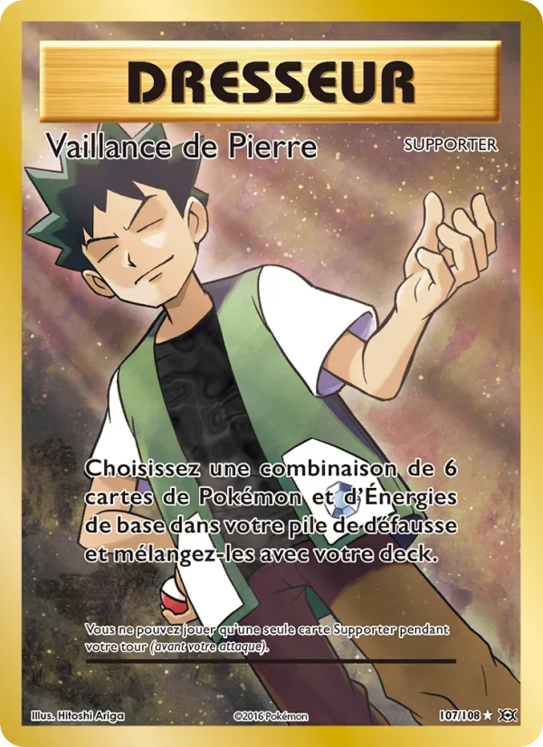 Carte Pokémon Vaillance de Pierre de l'extension Évolutions