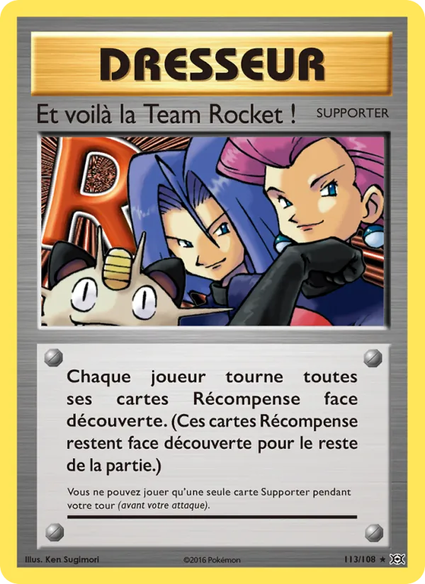 Carte Pokémon Et voilà la Team Rocket ! de l'extension Évolutions