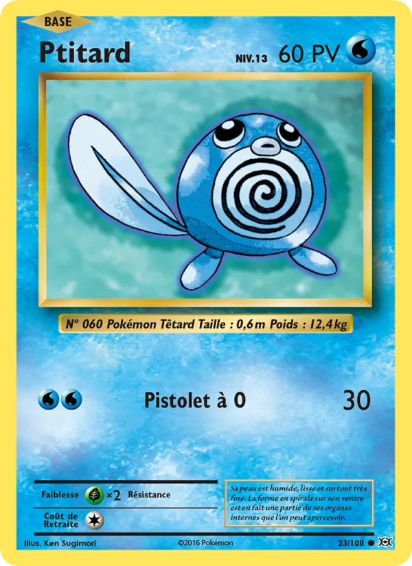 Carte Pokémon Ptitard de l'extension Évolutions