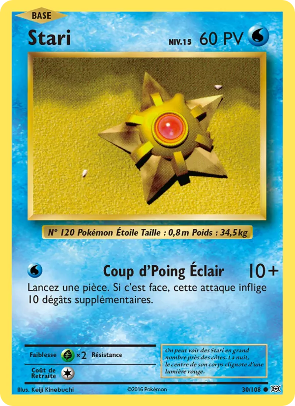 Carte Pokémon Stari de l'extension Évolutions