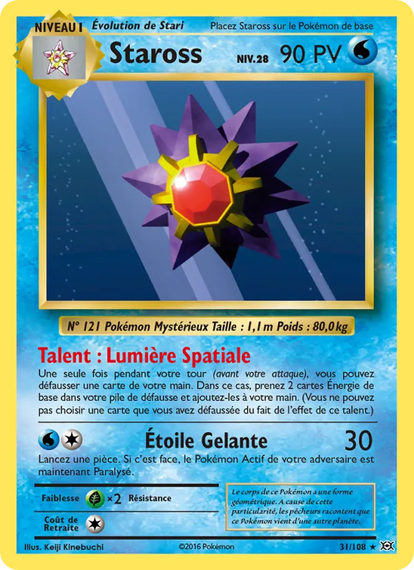 Carte Pokémon Staross de l'extension Évolutions