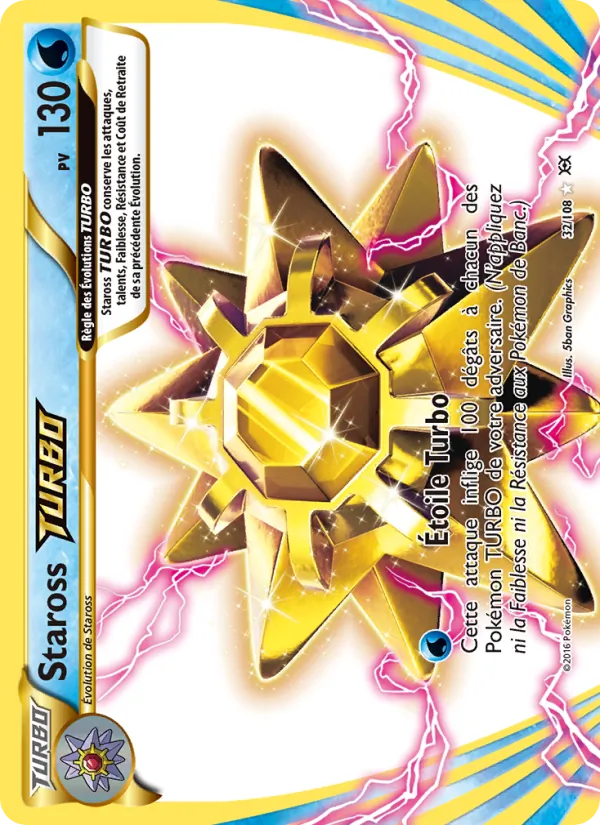 Carte Pokémon Staross TURBO de l'extension Évolutions