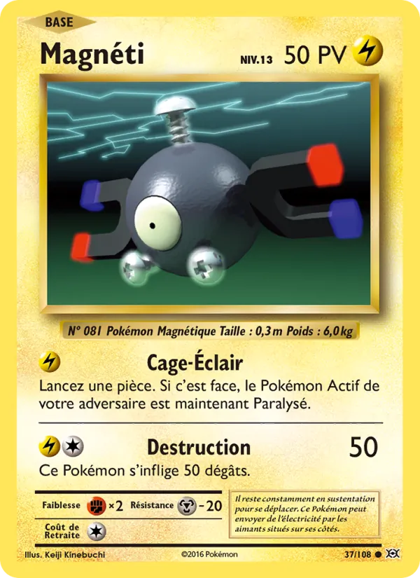 Carte Pokémon Magnéti de l'extension Évolutions