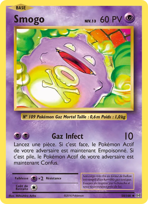 Carte Pokémon Smogo de l'extension Évolutions