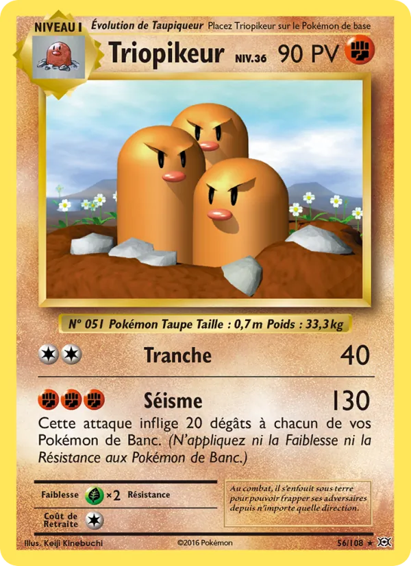 Carte Pokémon Triopikeur de l'extension Évolutions