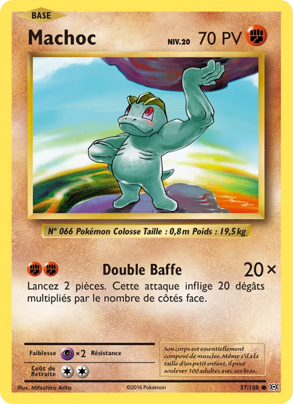 Carte Pokémon Machoc de l'extension Évolutions