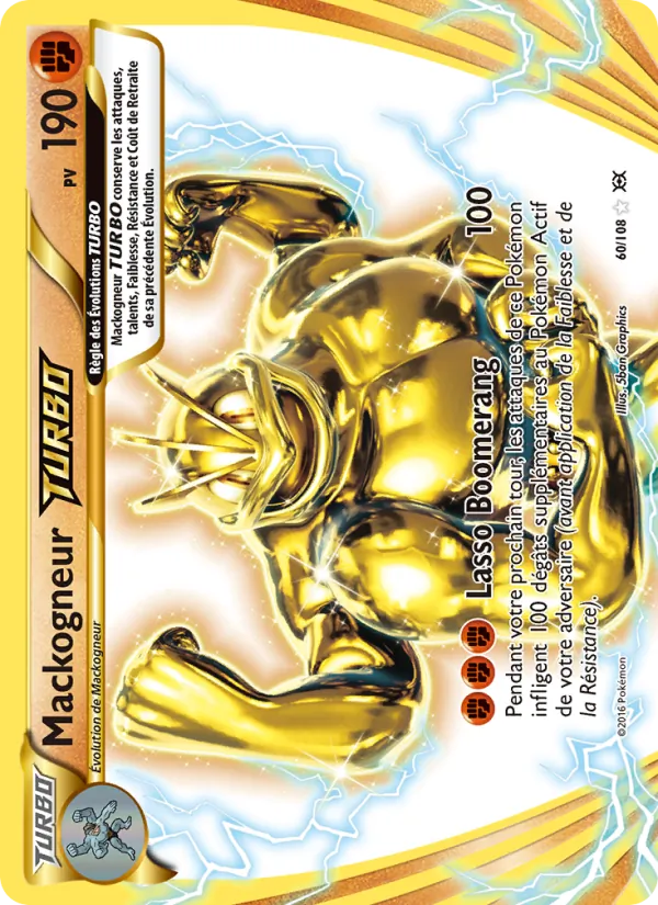 Carte Pokémon Mackogneur TURBO de l'extension Évolutions