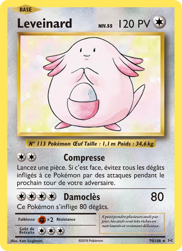 Carte Pokémon Leveinard de l'extension Évolutions