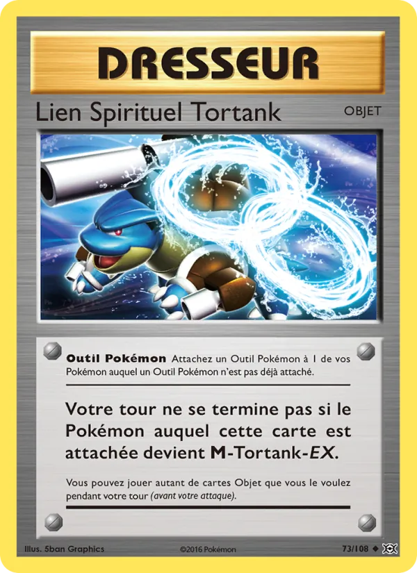 Carte Pokémon Lien Spirituel Tortank de l'extension Évolutions