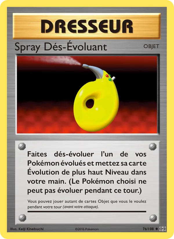 Carte Pokémon Spray Dés-Évoluant de l'extension Évolutions