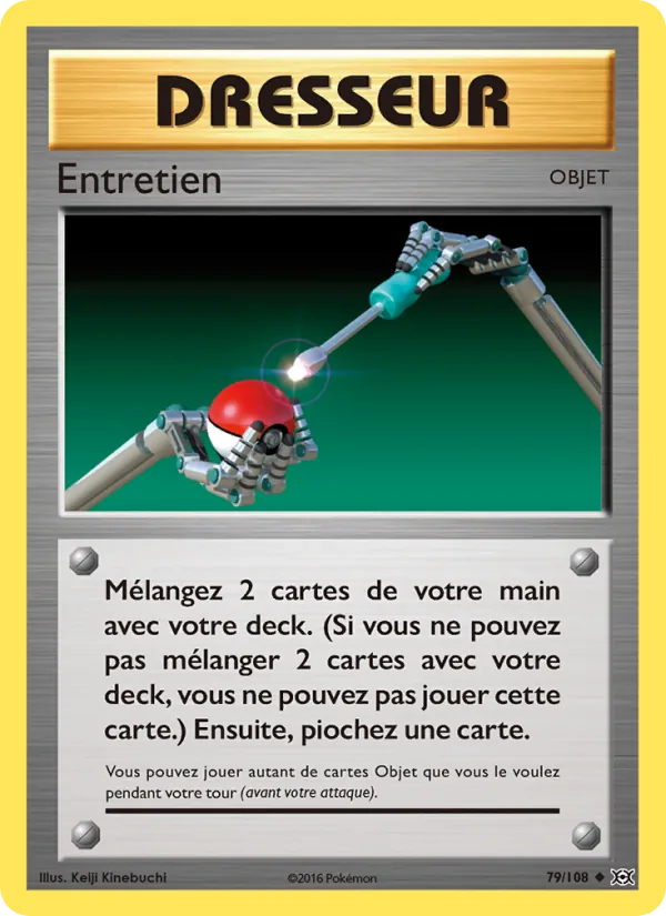 Carte Pokémon Entretien de l'extension Évolutions