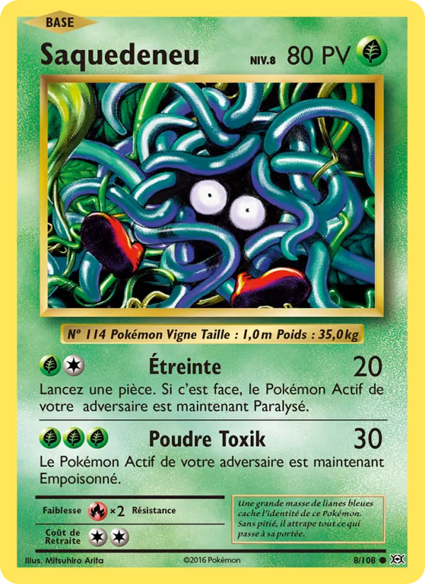 Carte Pokémon Saquedeneu de l'extension Évolutions