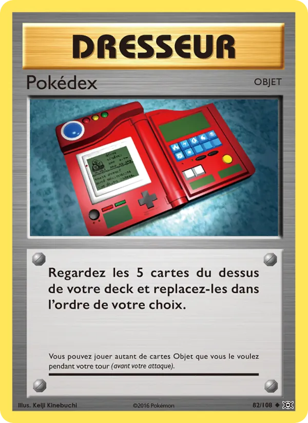 Carte Pokémon Pokédex de l'extension Évolutions