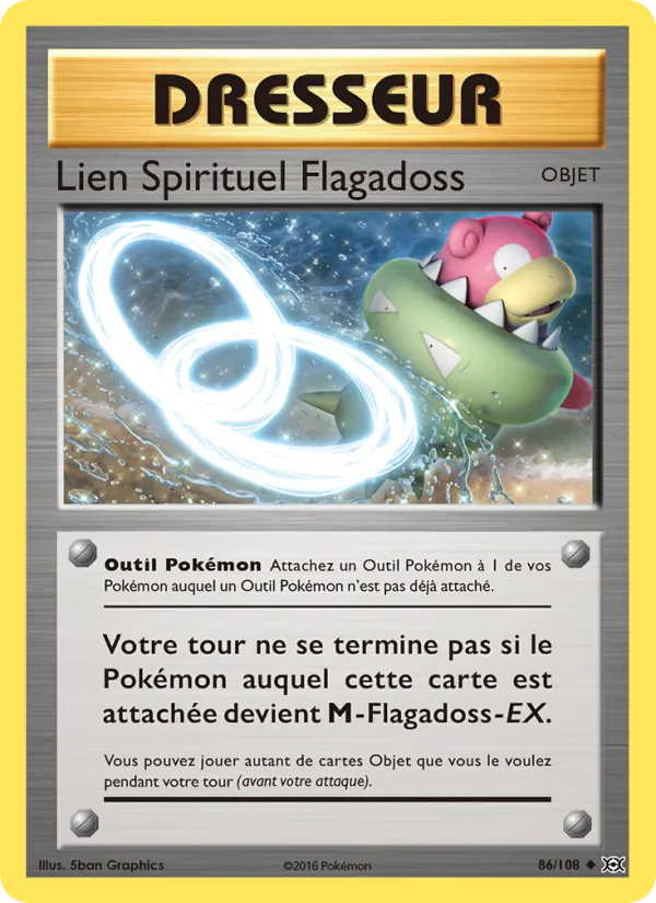 Carte Pokémon Lien Spirituel Flagadoss de l'extension Évolutions