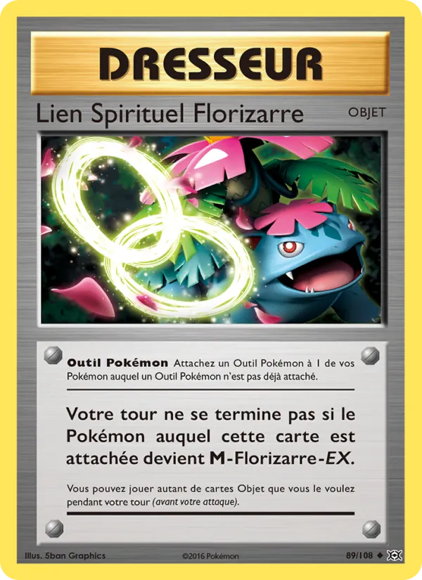 Carte Pokémon Lien Spirituel Florizarre de l'extension Évolutions