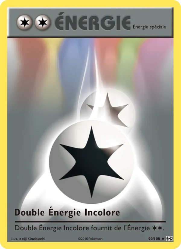 Carte Pokémon Double Énergie Incolore de l'extension Évolutions