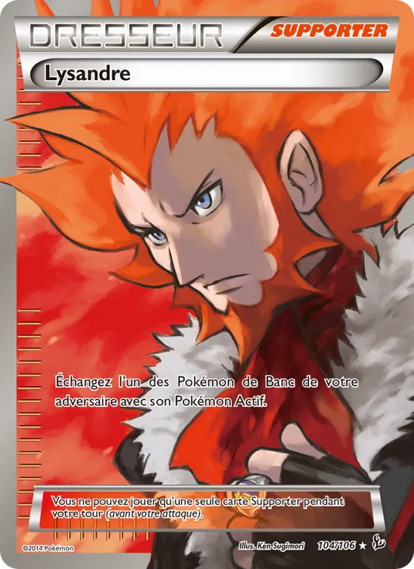 Carte Pokémon Lysandre de l'extension Étincelles