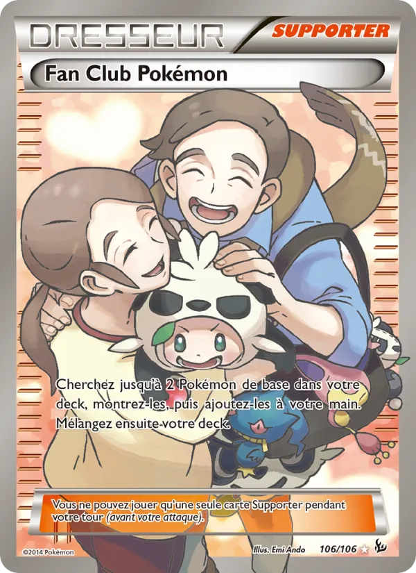 Carte Pokémon Fan Club Pokémon de l'extension Étincelles