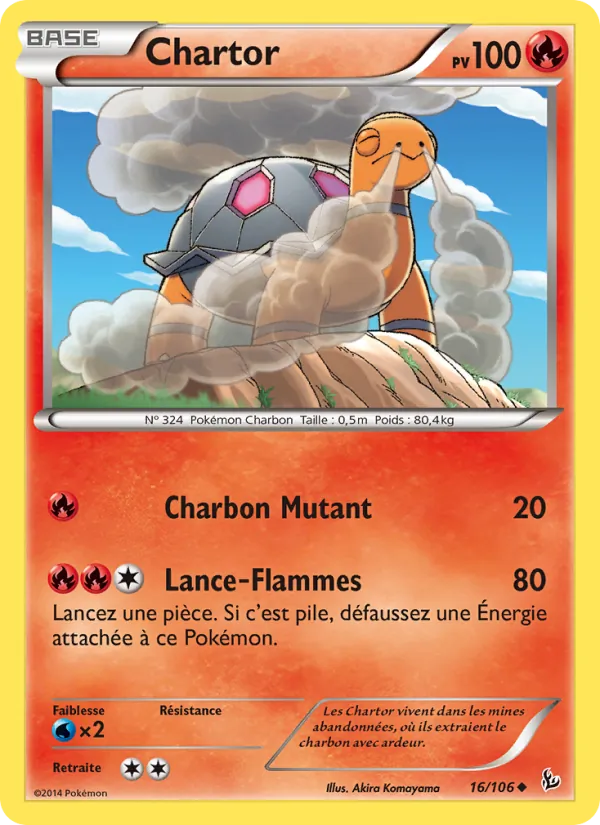 Carte Pokémon Chartor de l'extension Étincelles