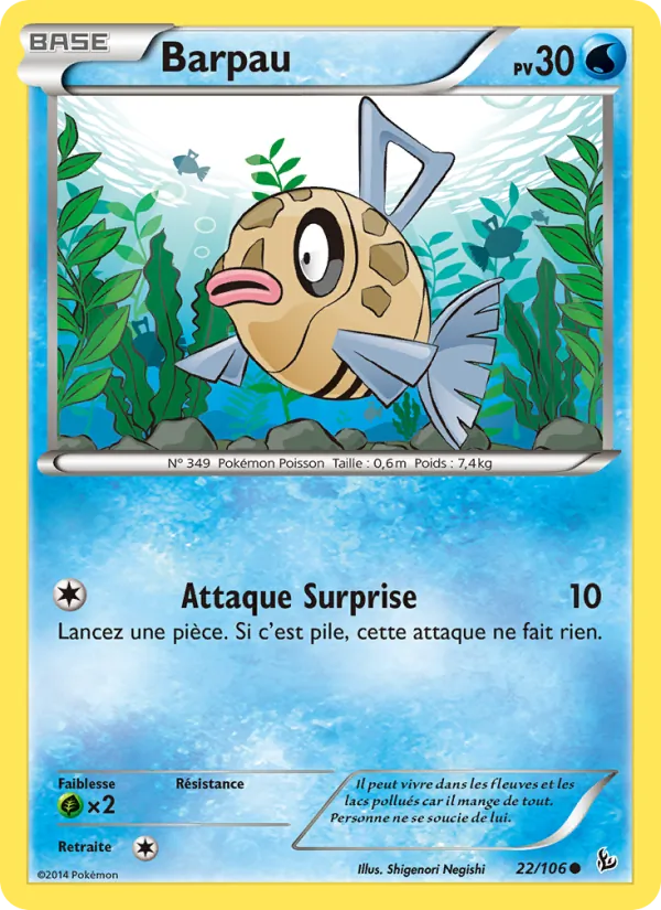 Carte Pokémon Barpau de l'extension Étincelles