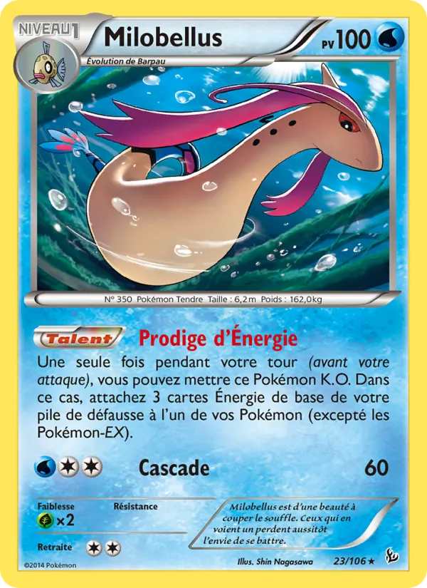 Carte Pokémon Milobellus de l'extension Étincelles