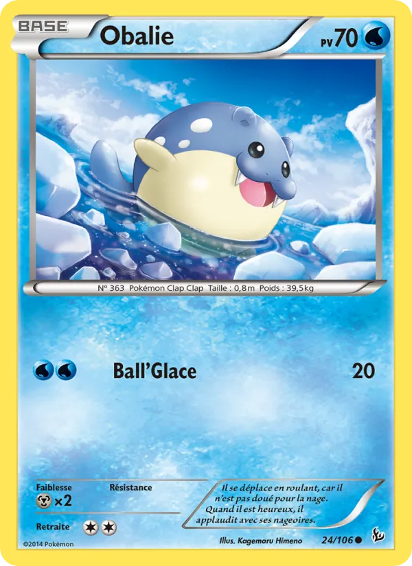 Carte Pokémon Obalie de l'extension Étincelles