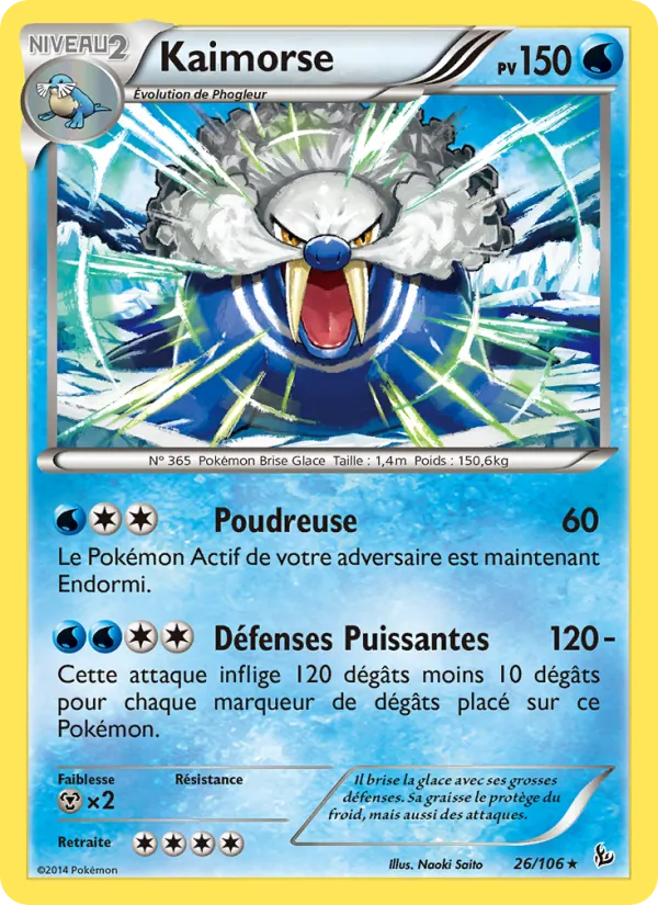 Carte Pokémon Kaimorse de l'extension Étincelles