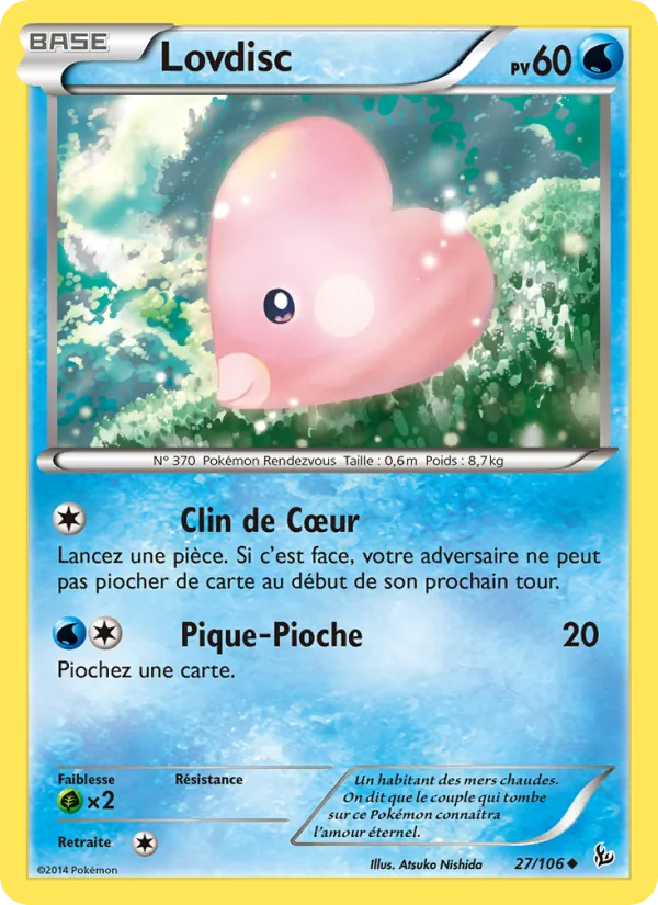 Carte Pokémon Lovdisc de l'extension Étincelles