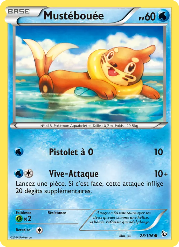 Carte Pokémon Mustébouée de l'extension Étincelles