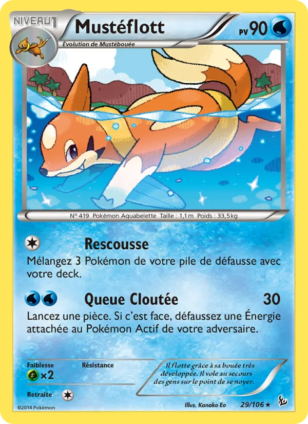 Carte Pokémon Mustéflott de l'extension Étincelles