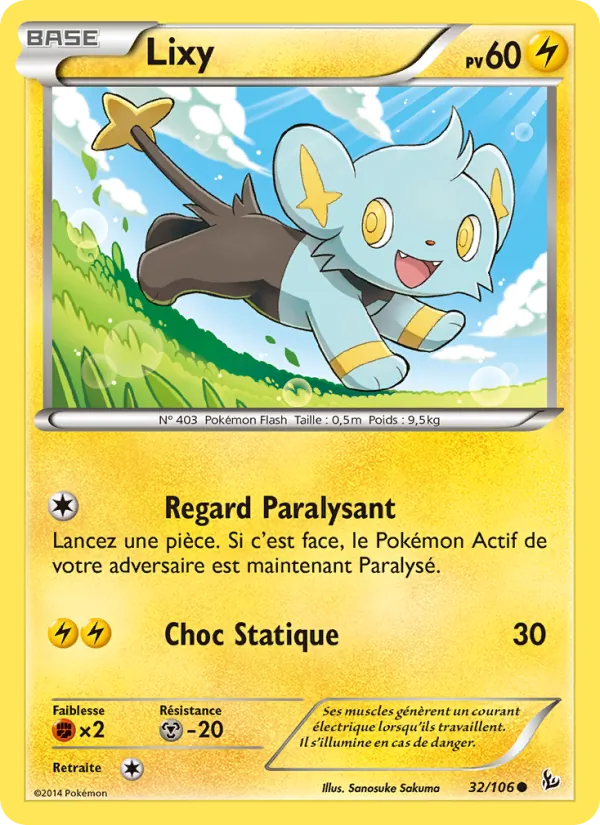 Carte Pokémon Lixy de l'extension Étincelles